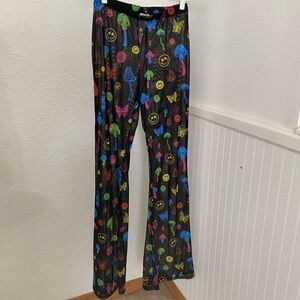 Trippy Mesh Patterned Pants